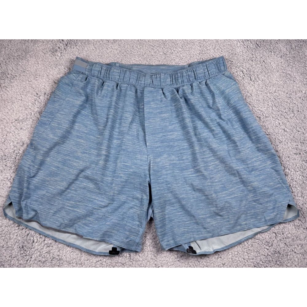 Lululemon Shorts Surge Lined 6" Light Blue Lightweight Run Men's No Tag